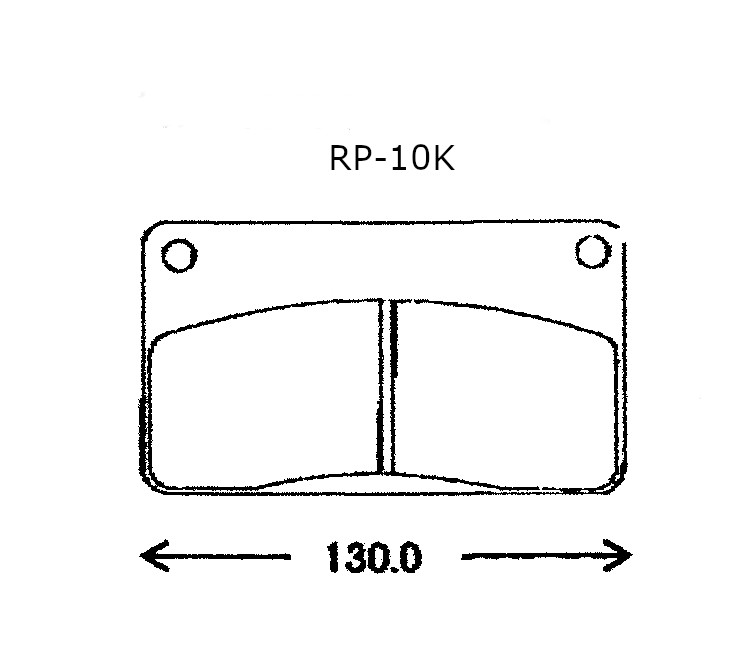 ラフタークレーンディスクパッド２枚入りRP-10K