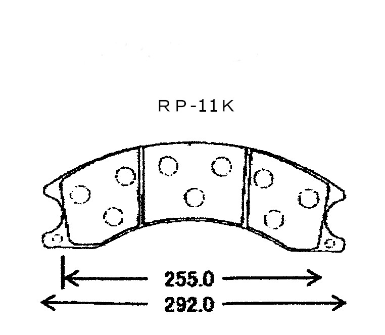 ラフタークレーンディスクパッド２枚入りRP-11K