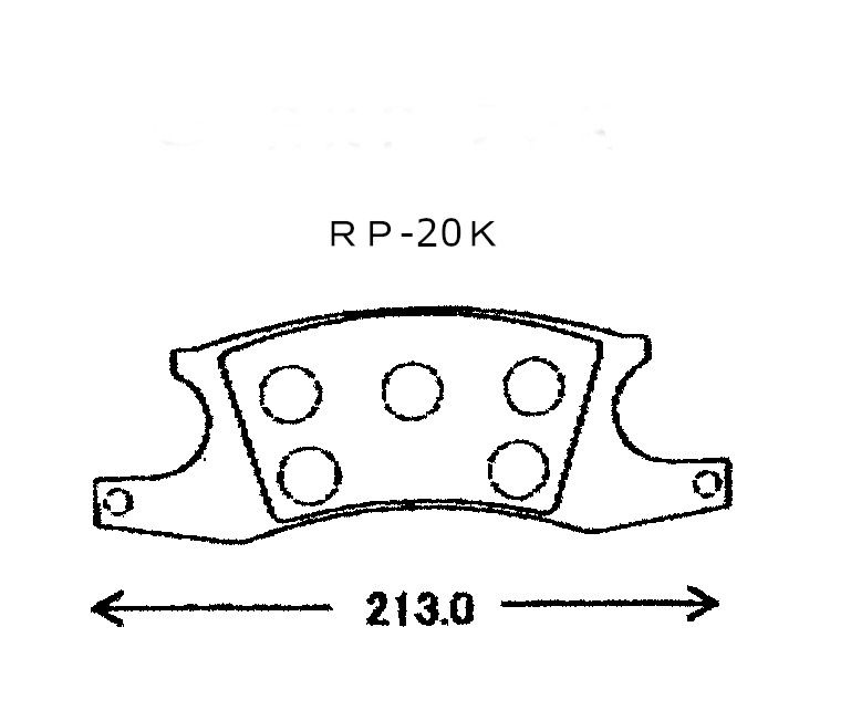 ラフタークレーンディスクパッド２枚入りRP-20K