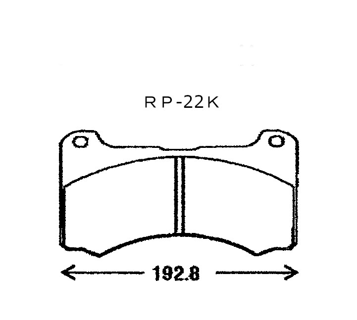 ラフタークレーンディスクパッド２枚入りRP-22K