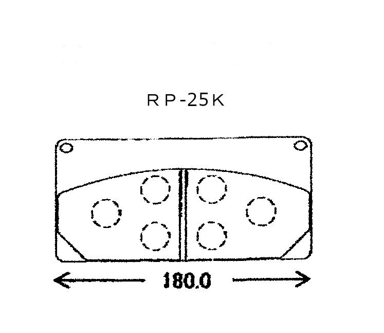 ラフタークレーンディスクパッド２枚入りRP-25K