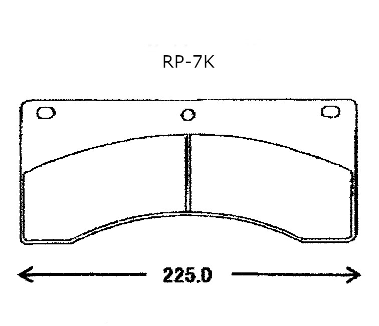 ラフタークレーンディスクパッド２枚入りRP-7K