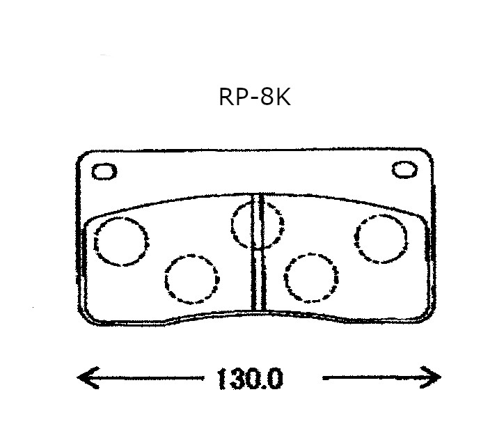 ラフタークレーンディスクパッド４枚入りRP-8K